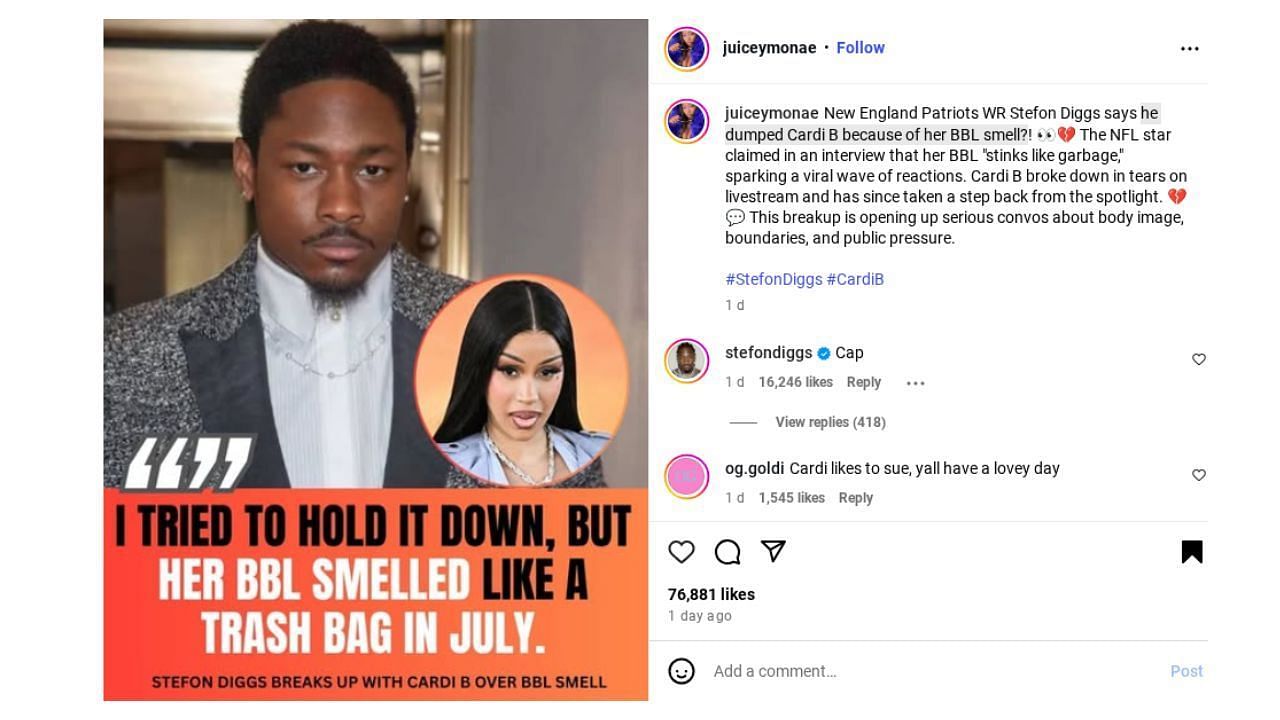 Source: (Via Instagram/ @juiceymonae)